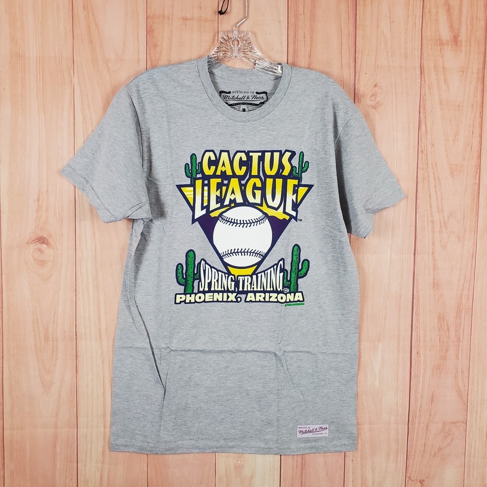 Mitchell & Ness Mens T-Shirt Medium Gray 100% Cotton Pullover Milwaukee‎ Brewers